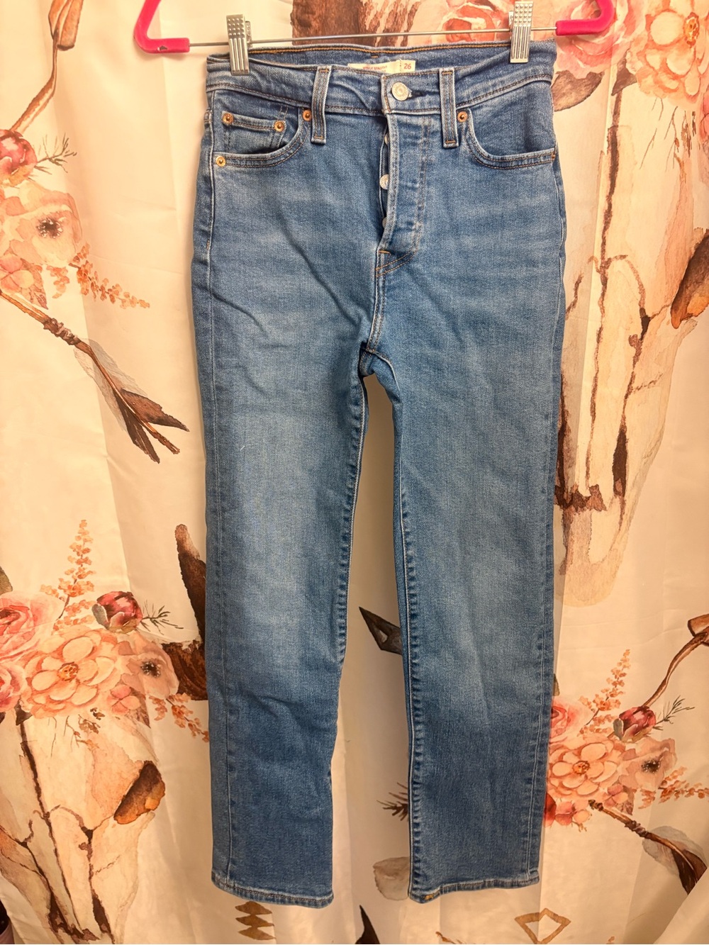 Size 26 Levi’s wedgie straight Blue High-Rise Women's Jeans